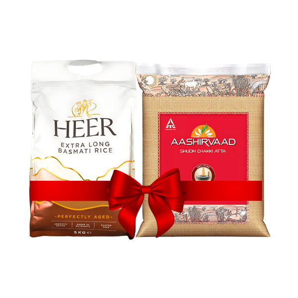 Heer Basmati 5kg & Atta 5kg combo