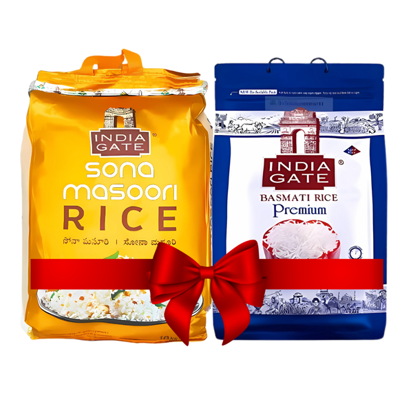 Indiagate Premium Basmati 5kg + IndiaGate Sona Masuri 10kg