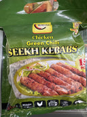 Ideal Green Chilli Chicken Seekh Kebab 15pc