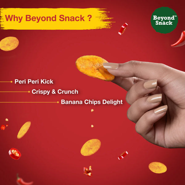 Beyond Snack Banana Chips PeriPeri 100g