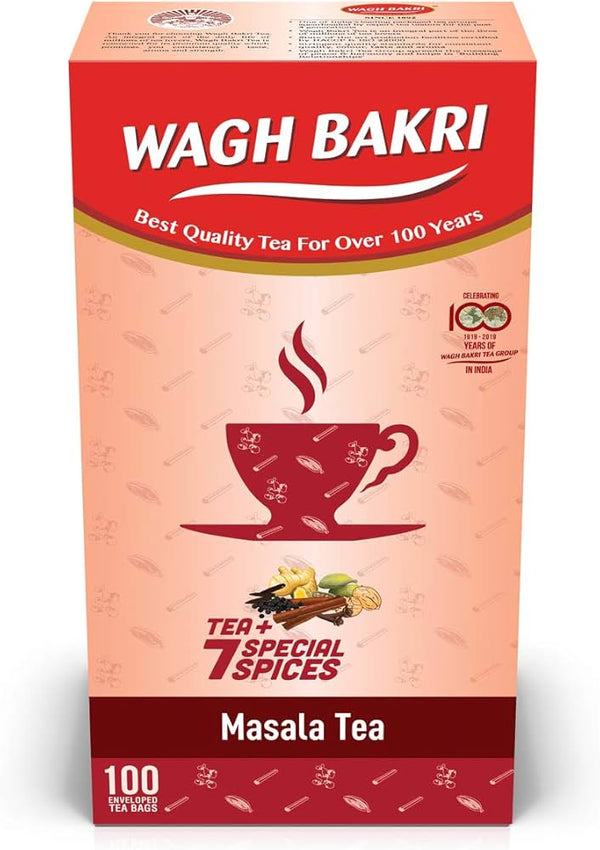 Wagh Bakri Masala Chai Tea Bags 200gm