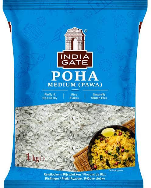 Indiagate Medium Poha 1kg