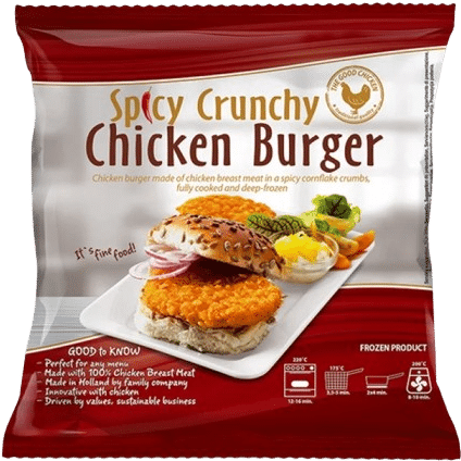 Spicy Crunchy Chicken Burger 1kg