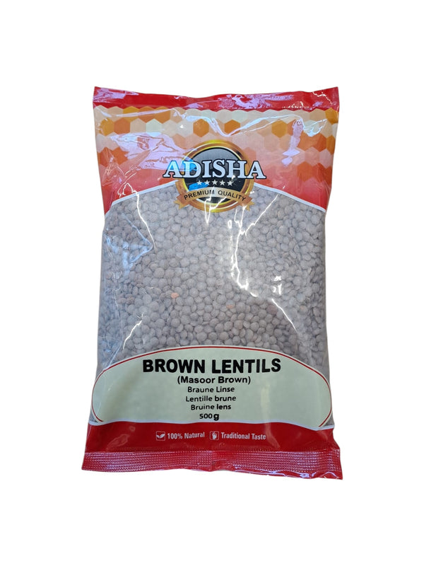 Adisha Brown Lentils 500gm
