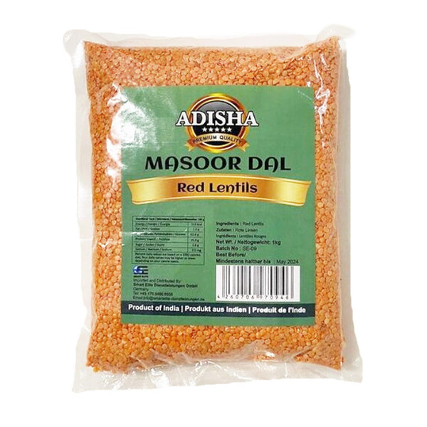 Adisha Red Split Lentils 1Kg