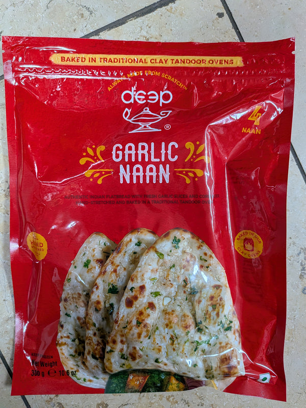 Deep Garlic Naan 300gm 4pcs