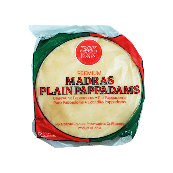 Heera Madras Plain Pappadams 200gm