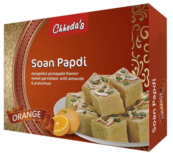 Chedda's soan Papdi Orange 240 Gms