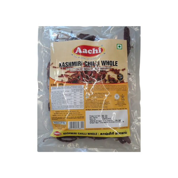 Aachi Kashmiri Chilli Whole 100g