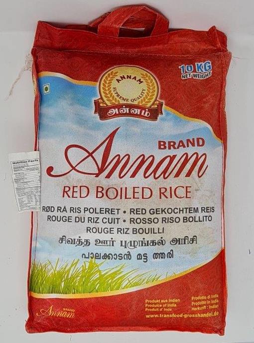 Annam Red Parboiled Matta Rice 10kg